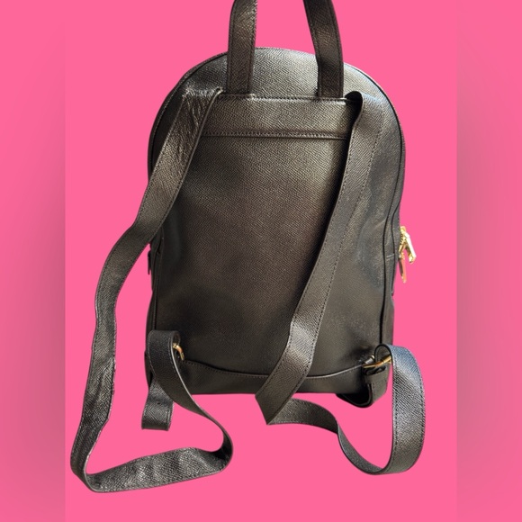Coach Black Crossgrain Jordyn Backpack Leather w/ Goldtone hardware EUC - Picture 2 of 16